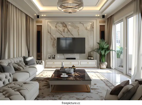 Modern minimalist living room