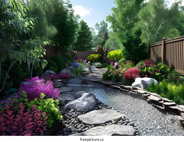 Garden landscape design renderings