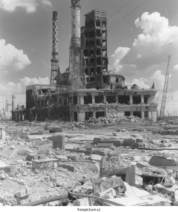 World War II Industrial Facility Destruction