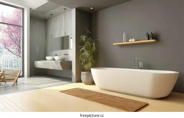 Modern Minimalist Bathroom Interior Design