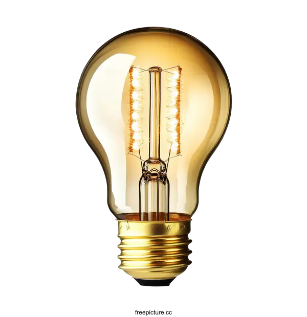 [Transparent Background PNG]Vintage Edison Style LED Light Bulb