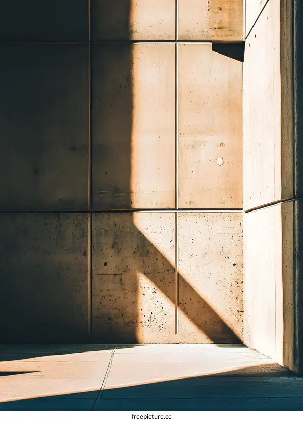 Sunlight Through Concrete Wall