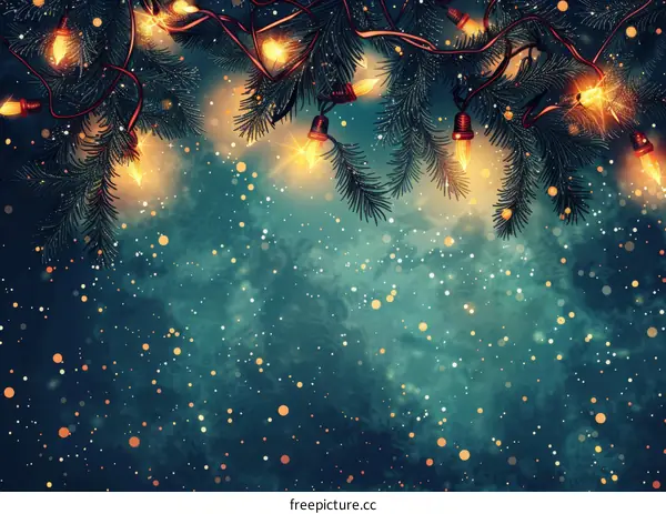Christmas Tree and Festive Lights