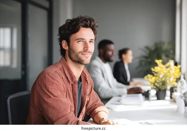 Business People Working in Modern Office