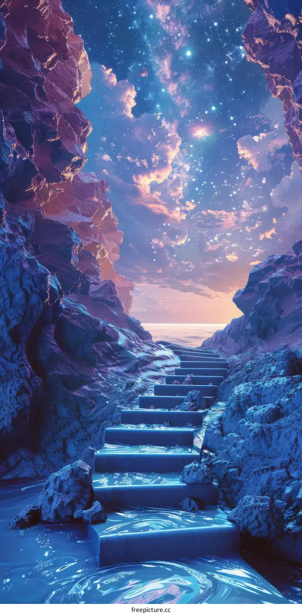 Mystical Stairway: A Journey into the Unknown