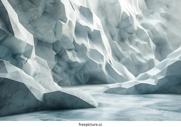 Abstract Geometric Stone Wall Background