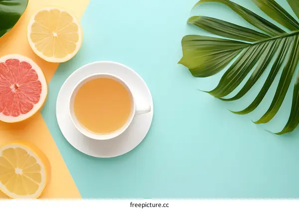 Tropical Tea with Lemon and Grapefruit