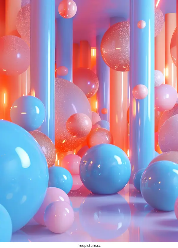 Colorful Abstract Geometric Sphere Design