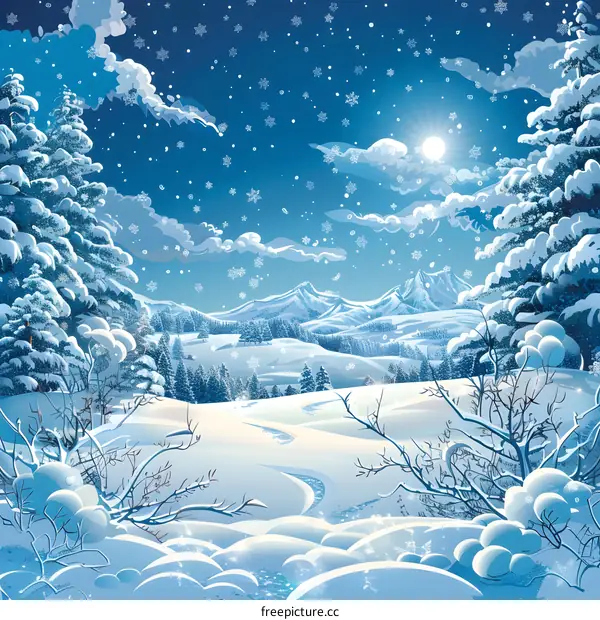 Snowy Winter Landscape