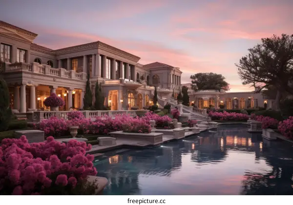 Luxury Mansion with Pool and Garden in Beverly Hills