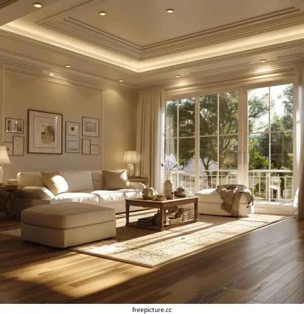 Scandinavian living room with IKEA furniture