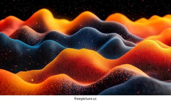 Abstract Colorful Data Visualization