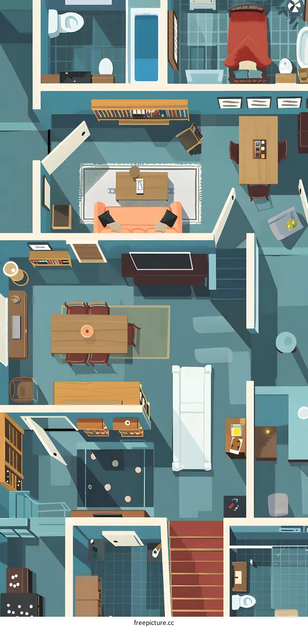 Modern House Interior Design Floor Plan