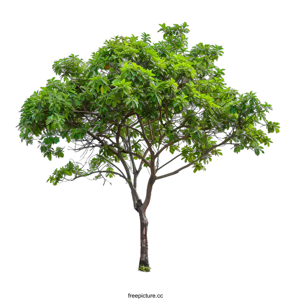 [Transparent Background PNG]Green Tree Isolated On White Background
