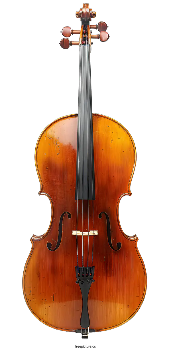 [Transparent Background PNG]Vintage Wooden Violin Musical Instrument