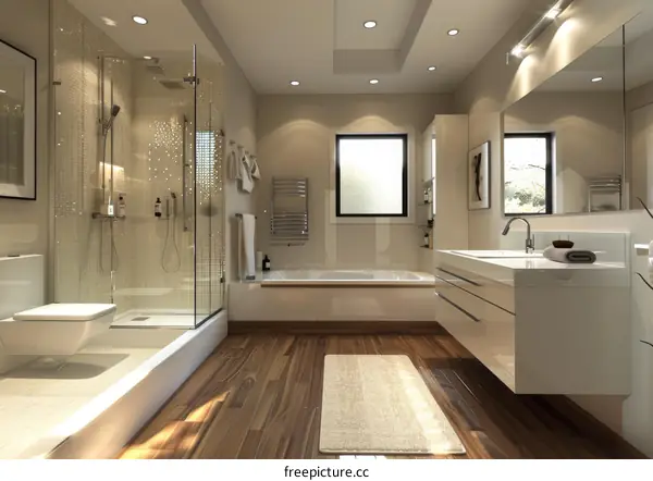 Modern Bathroom Interior Design Showcase