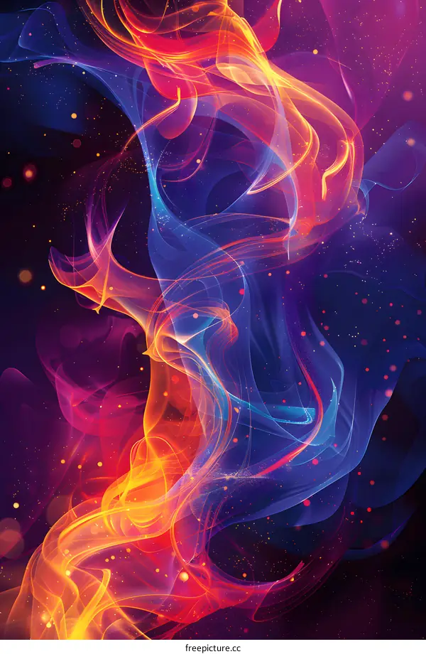 Abstract colorful smoke