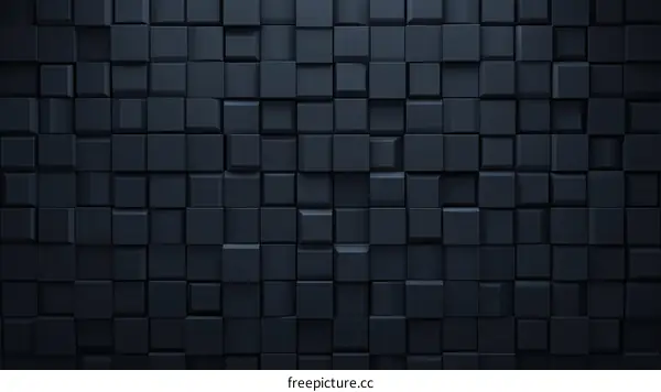 Abstract Dark Gray Cubic Pattern Background Design