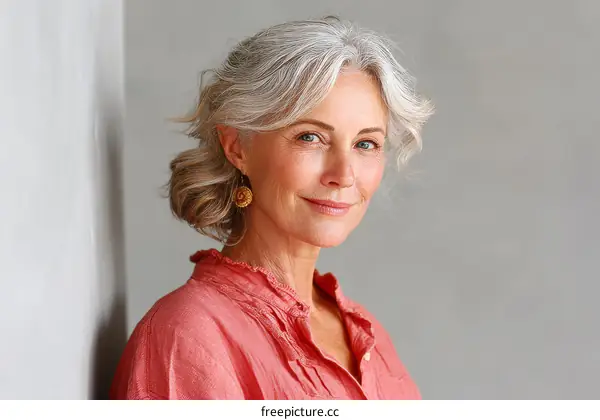 Elegant Senior Woman Portrait