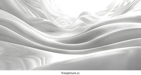 White 3D Geometric Illustration