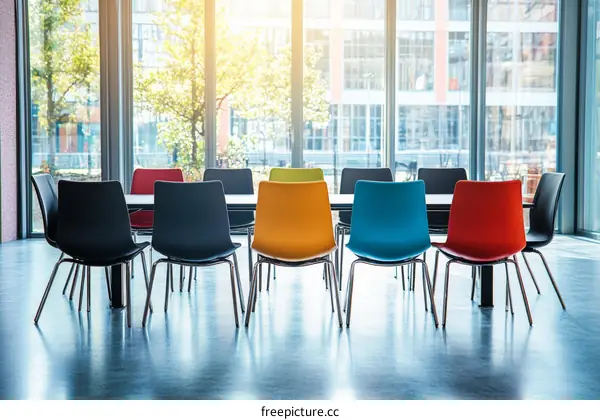Colorful Modern Meeting Room Chairs