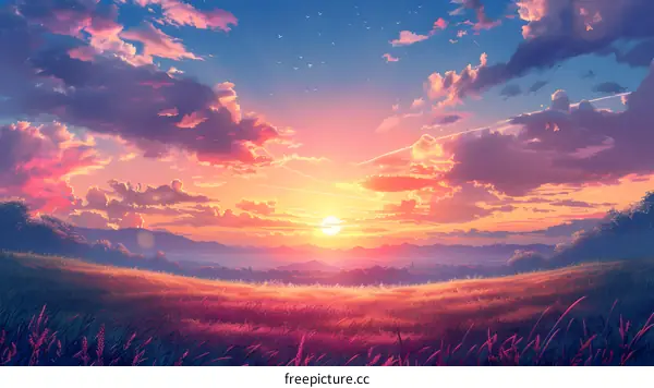 Country Road at Sunset