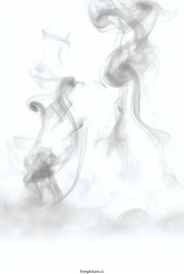 Abstract Gray Smoke Design Illustration