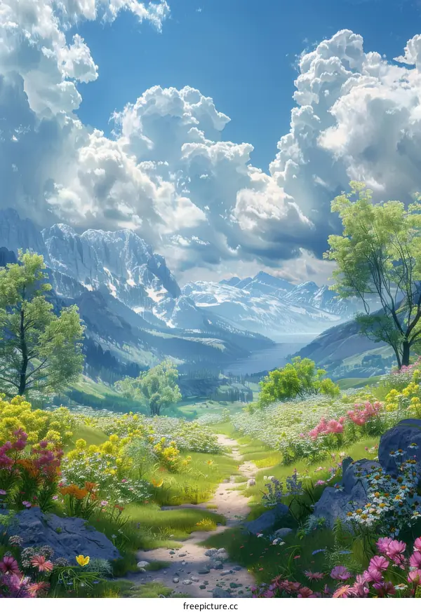 An Enchanted Passage Leading to a Realm of Wonder and Serenity