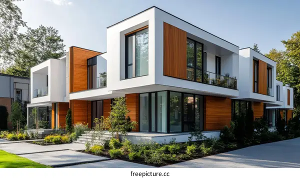 Modern Townhouses with Contemporary Architecture