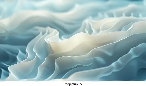 Light blue and white abstract fluid waves background
