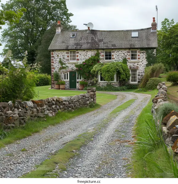 Stone Cottage in the English Countryside