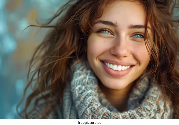 Beautiful Woman Portrait with a Smile