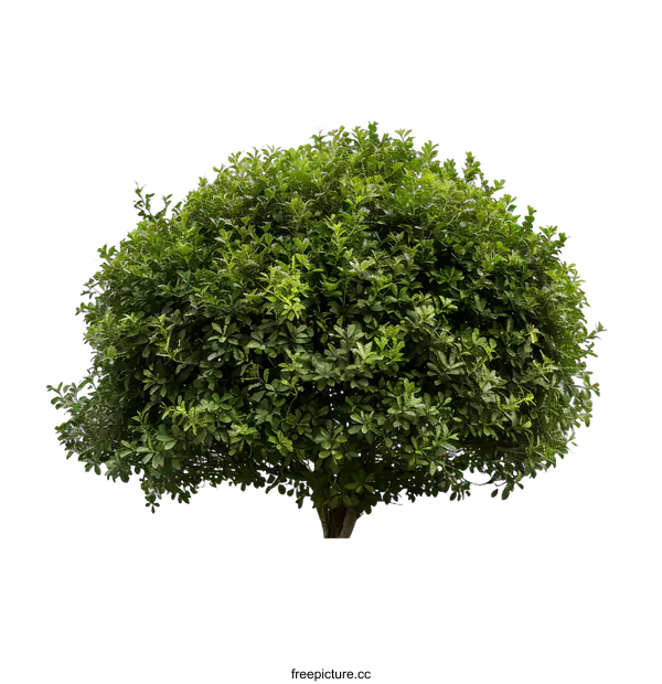 [Transparent Background PNG]Green Tree Isolated on White Background