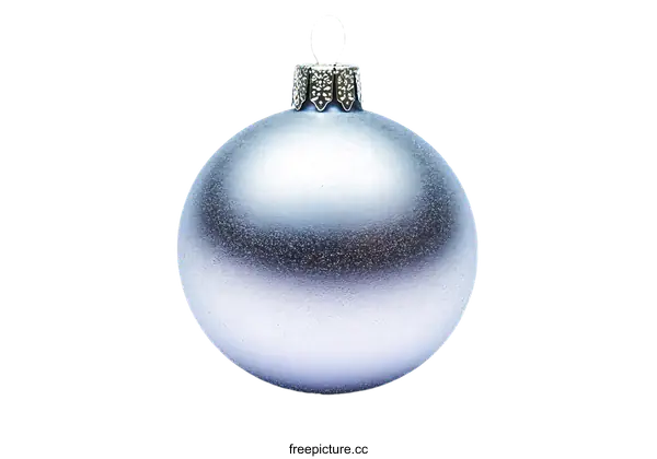 [Transparent Background PNG]Silver Christmas Ornament