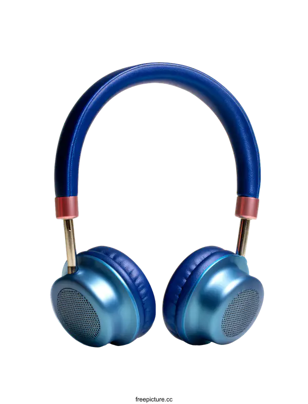 [Transparent Background PNG]Stylish Blue Headphones for Music Lovers