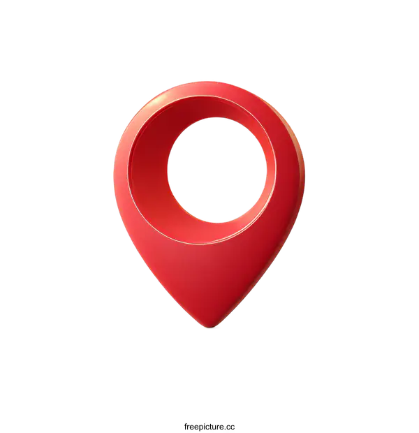 [Transparent Background PNG]Red Location Marker Icon Design