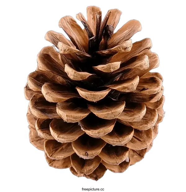 [Transparent Background PNG]Dried Pine Cone Isolated on White Background