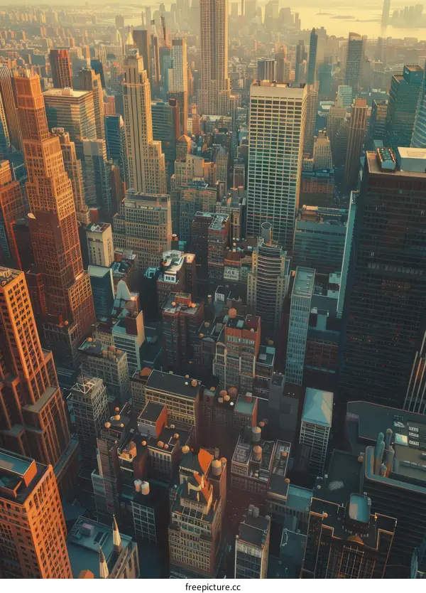 Stunning Manhattan Skyline from Above