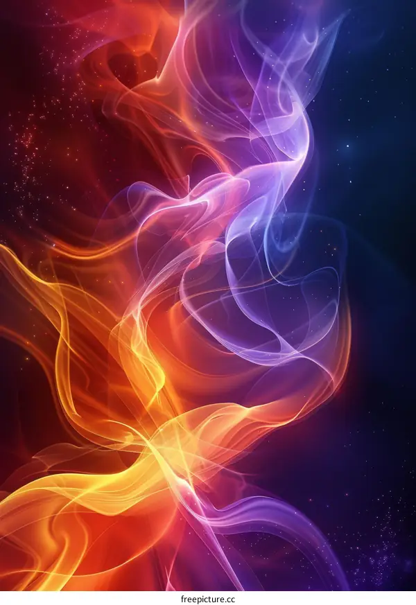 Fiery Nebula: A Cosmic Tapestry