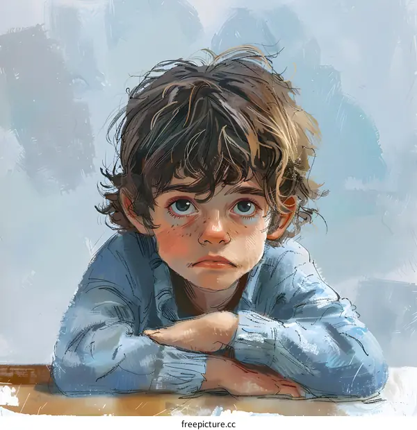 The Melancholy Boy With Blue Eyes