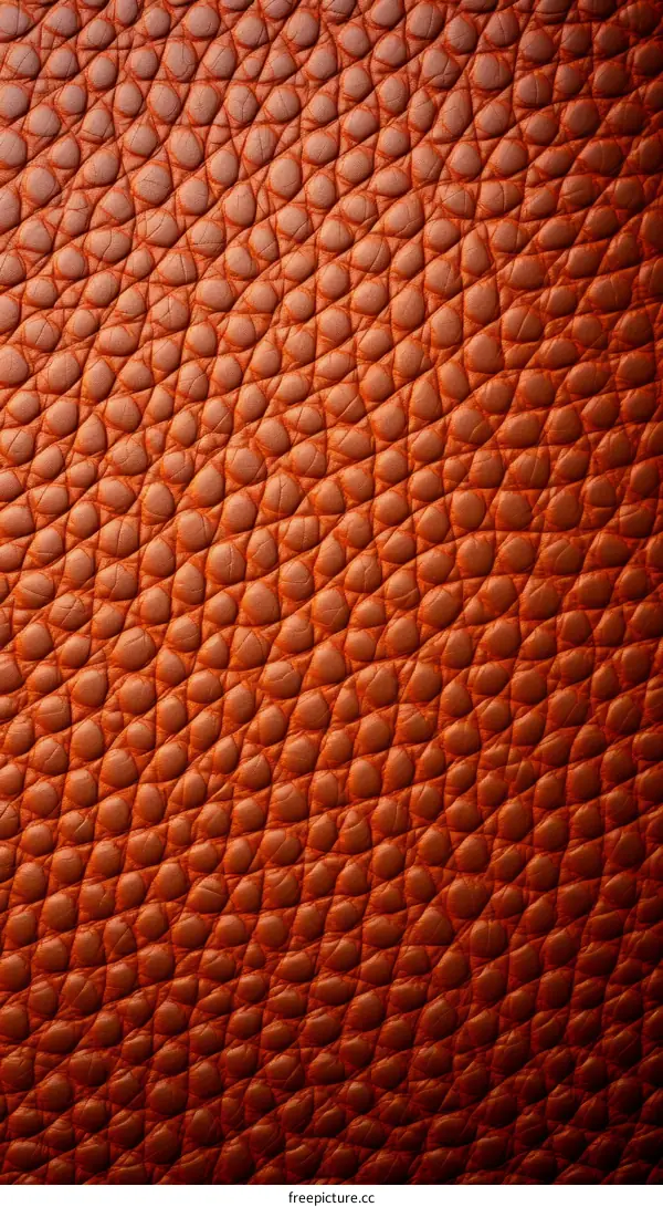 Close-Up Texture of Brown Leather