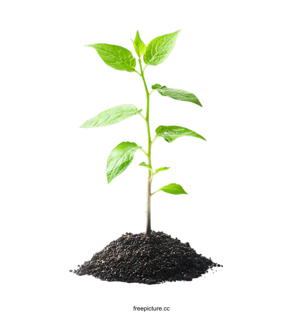 [Transparent Background PNG]Sprout in the Soil Isolated on transparent background