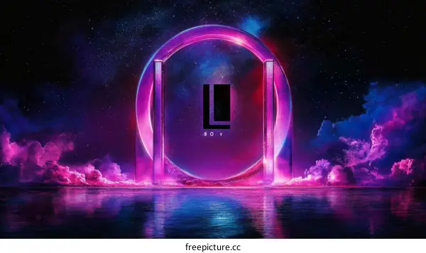 Neon Portal to Another Dimension