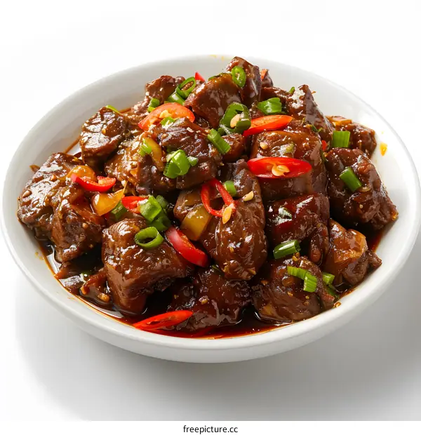 Spicy Braised Beef with Chili Peppers
