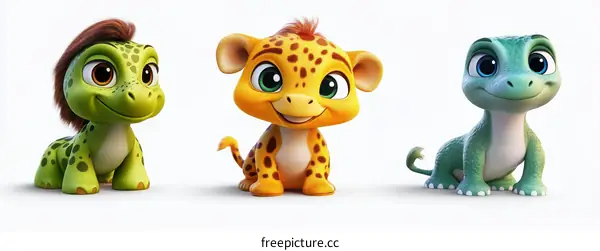 Cute Cartoon Animals Illustration Collection
