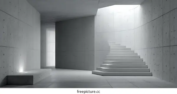 Abstract Concrete Architecture Interior Design