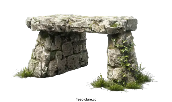 [Transparent Background PNG]Ancient Stone Archway on transparent background