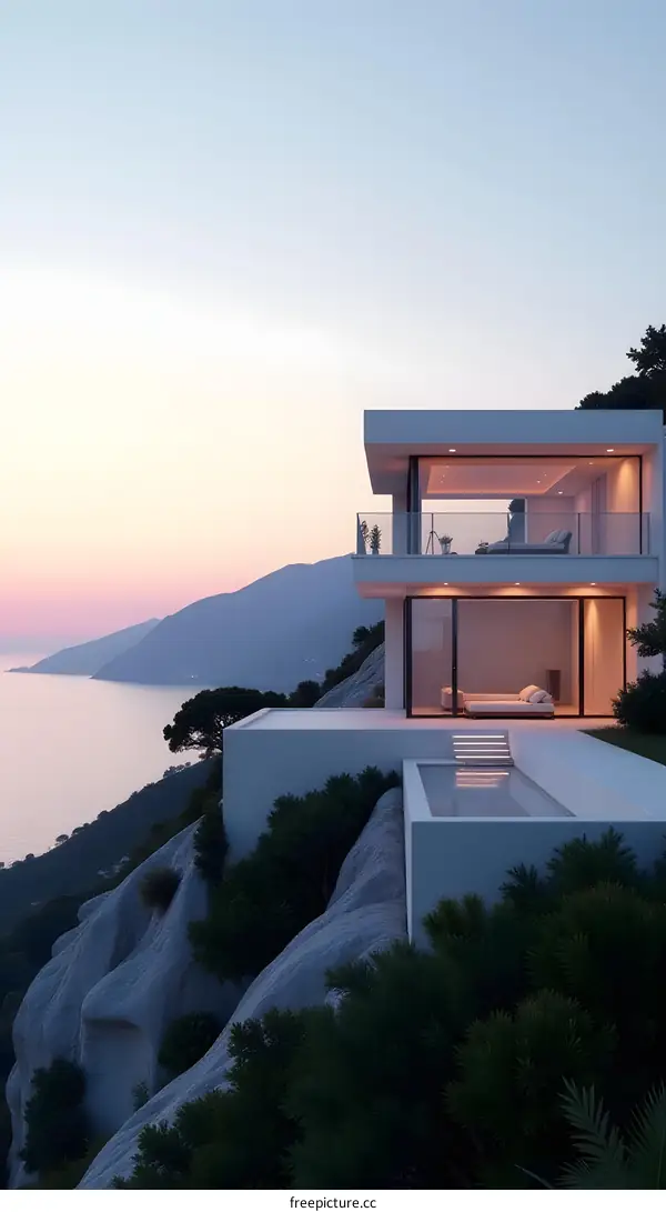 Modern Cliffside Home with Stunning Ocean Views