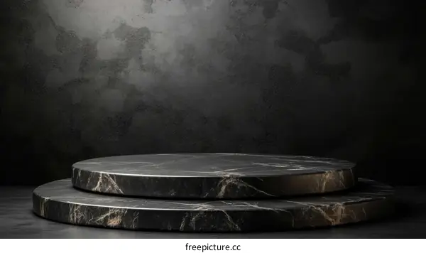 Dark Marble Platform Product Display