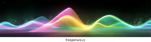 Abstract Colorful Wave Pattern Design
